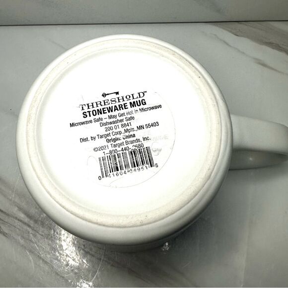 Mrs. Threshold Stoneware Mug White and Gold NWT - Picture 7 of 7